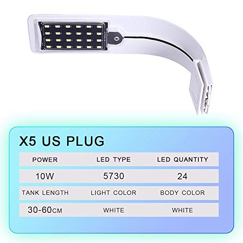 Aquarium underwater light clip with minimalist style for easy illumination