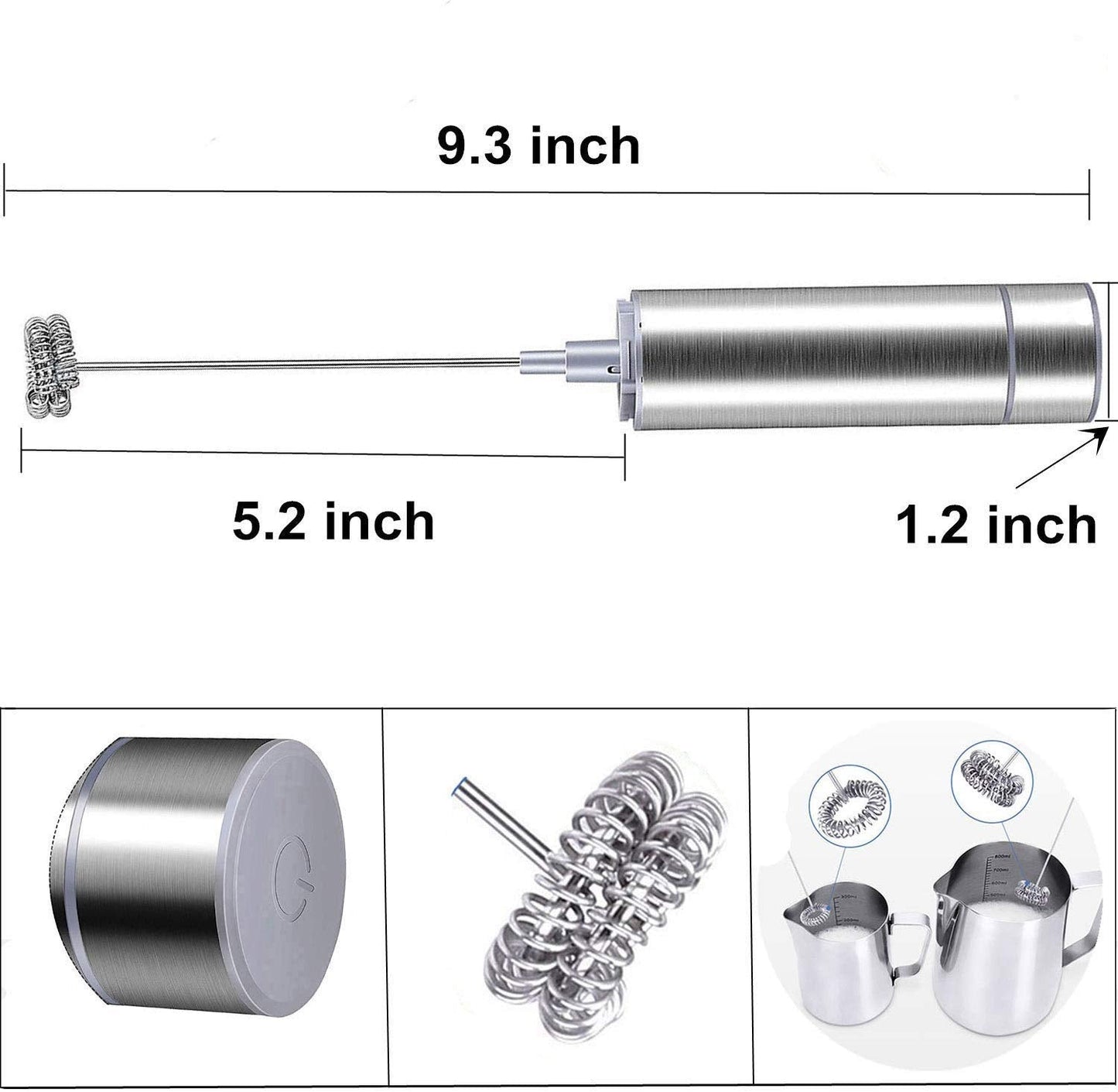 Electric milk frother device