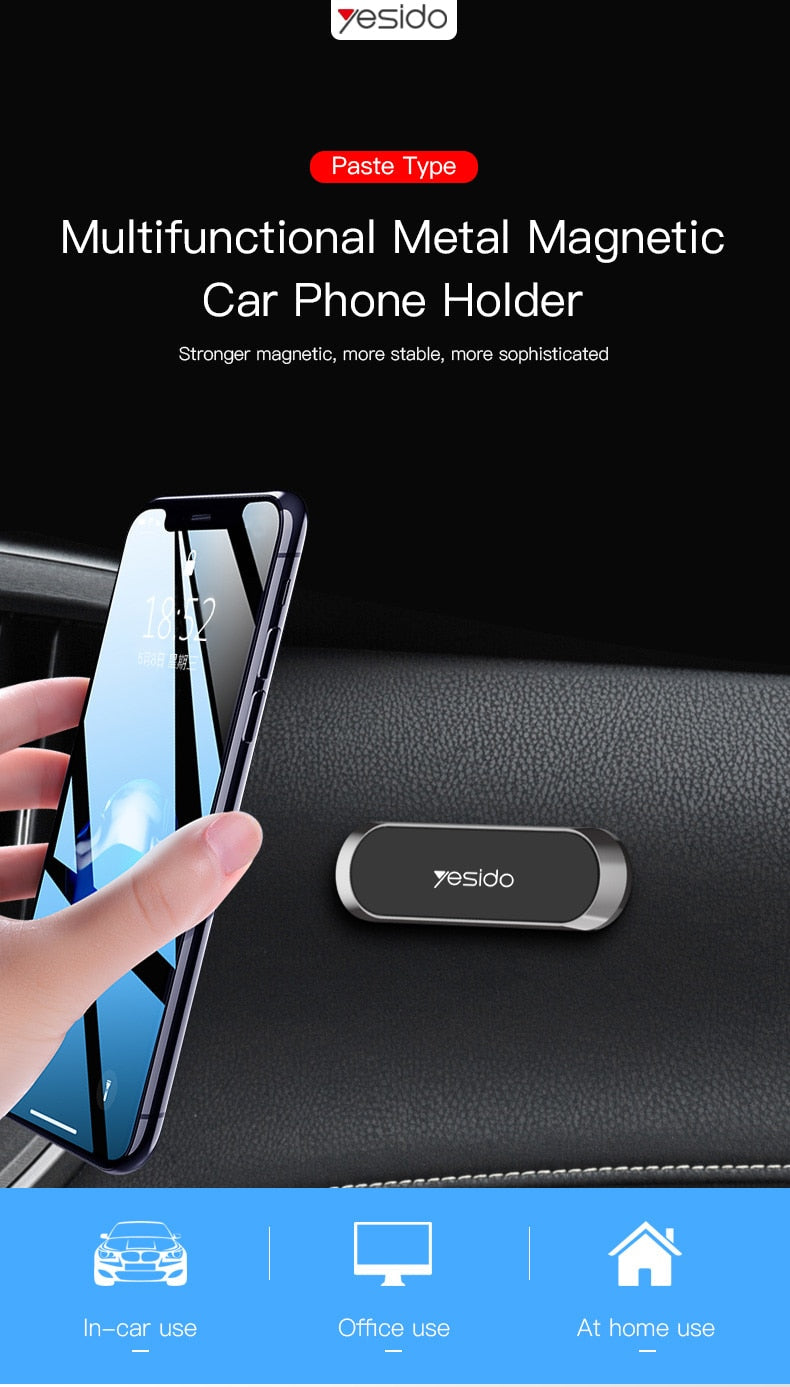 Stylish minimalist magnetic phone holder for desk use