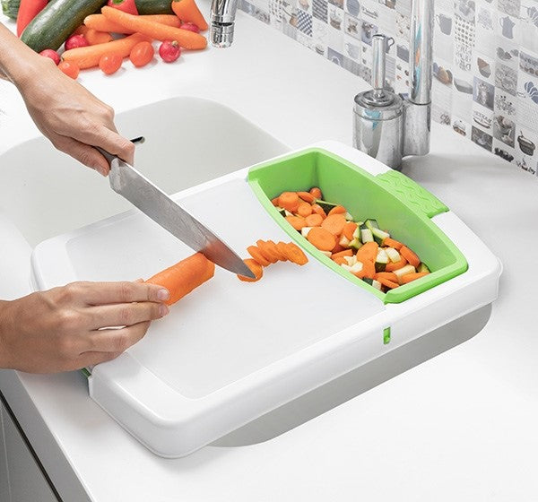 Cuisinart 3-in-1 cutting board for space-saving kitchen organization