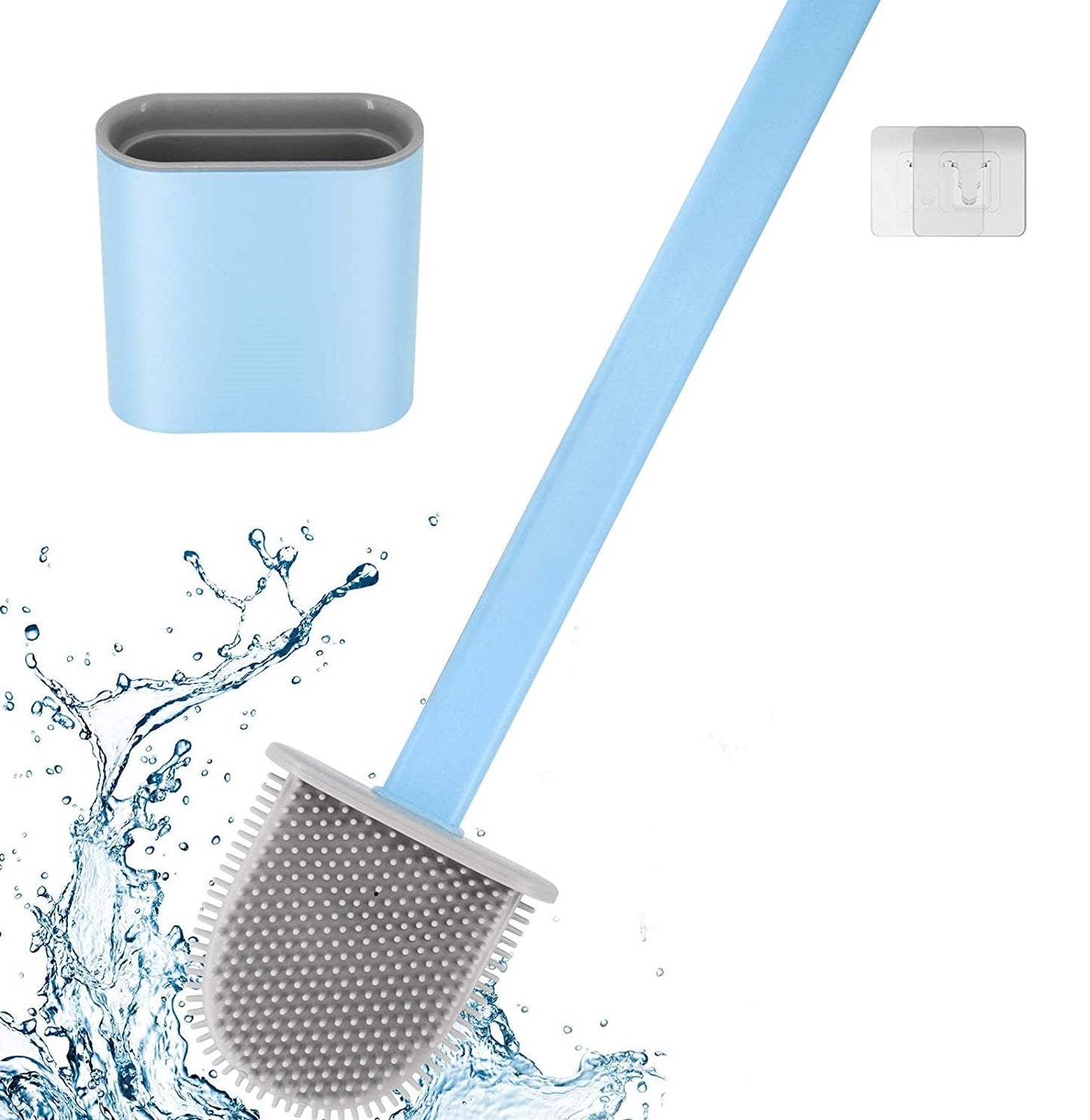 Woman gently brushing her hair with the Brushine Pro Gentle Hairbrush, highlighting its ease of use.