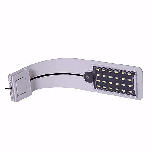 LED aquarium light clip with minimalist tone for improved aquatic visibility