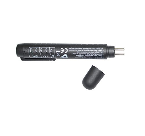 Brake fluid tester with 5 LED indicators for precise readings