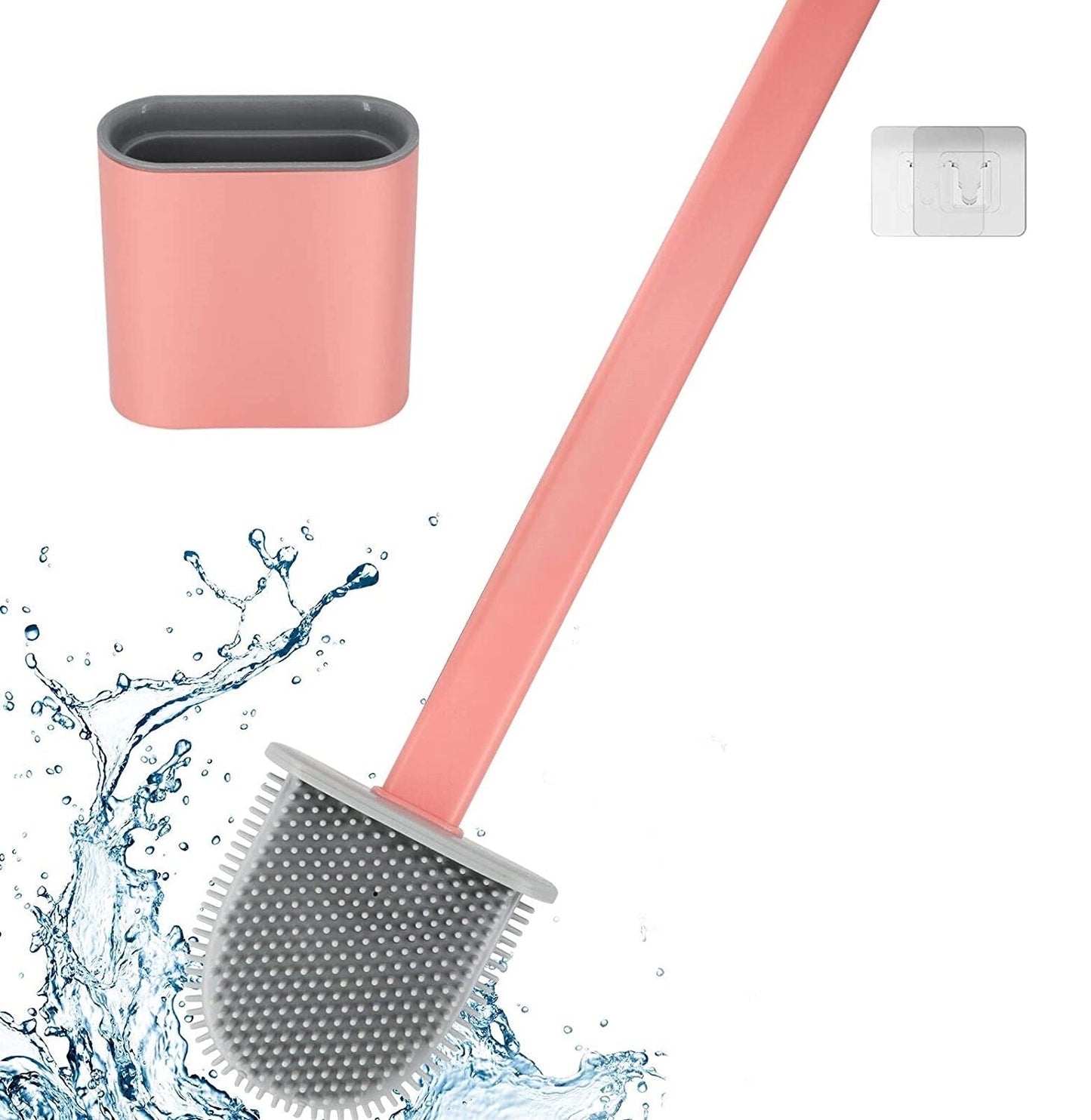 Brushine Pro Gentle Hairbrush lying on a table, emphasizing its compact and portable design.