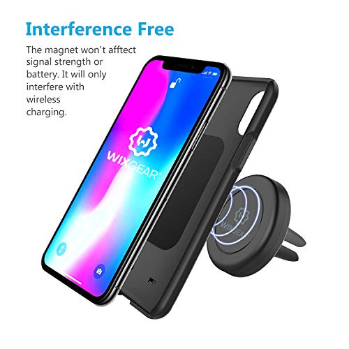 Dual car phone mount with magnetic