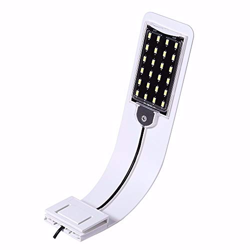 Underwater aquarium lighting clip with minimalist design for improved viewing experience