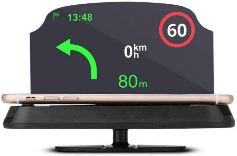 Garmin GPS Navigation Projector in use