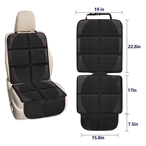 Convenient 2-piece car seat protector for easy cleaning