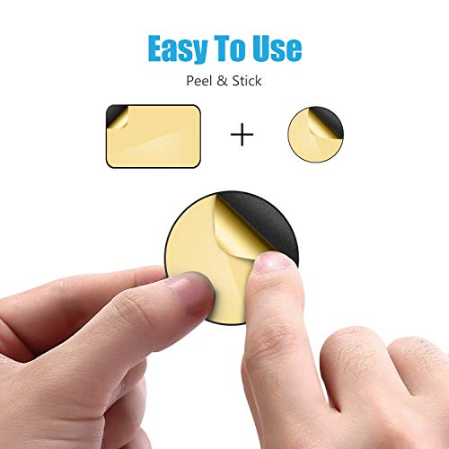 Complete 4-pack of magnetic mount plates with adhesive