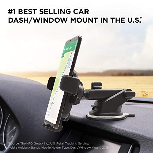 Easy to use car phone mount with one touch functionality