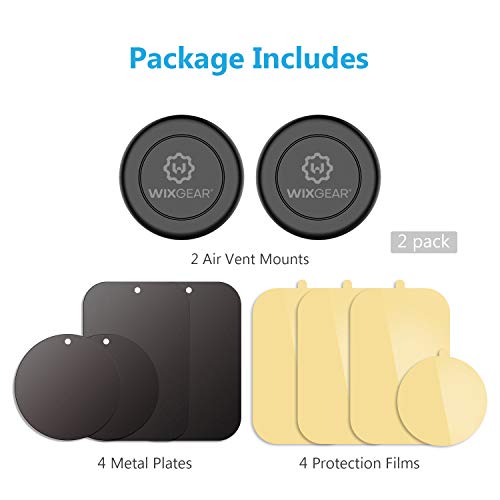 Dual magnetic phone mount for car