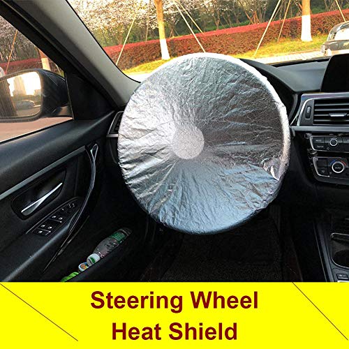 Enjoy peace of mind on sunny drives with our sun-blocking steering wheel cover that fits perfectly on your vehicle.