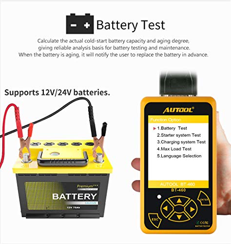 Auto battery tester for load testing