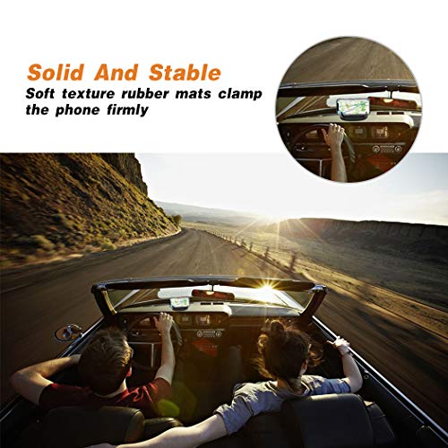 Car Phone Mount with Silicone Grip for Secure Hold