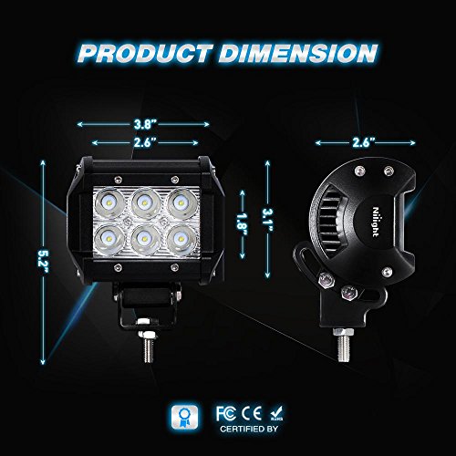 Close-up of LED Pods 2-Pack lighting