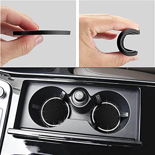 Close-up of a car cup holder, minimalist design, pack of 2