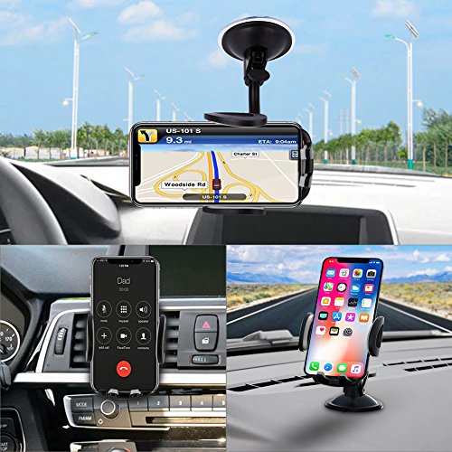 Compact 3-in-1 universal cell phone holder for on-the-go