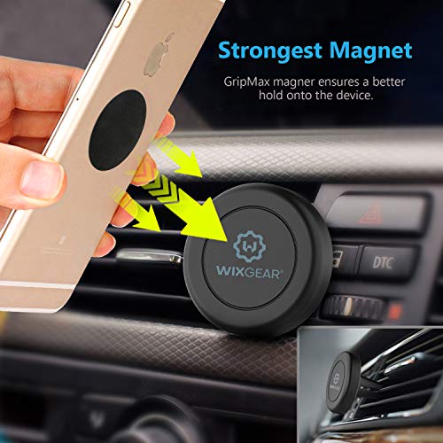 Magnetic phone mount for car use