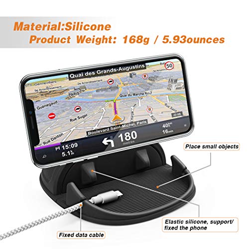Hands-Free Car Phone Mount with Silica Material