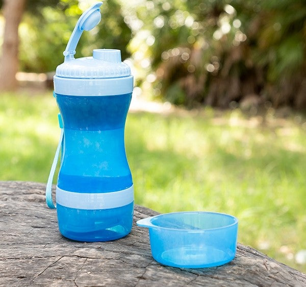 2-IN-1 pet bottle in a minimalist setting