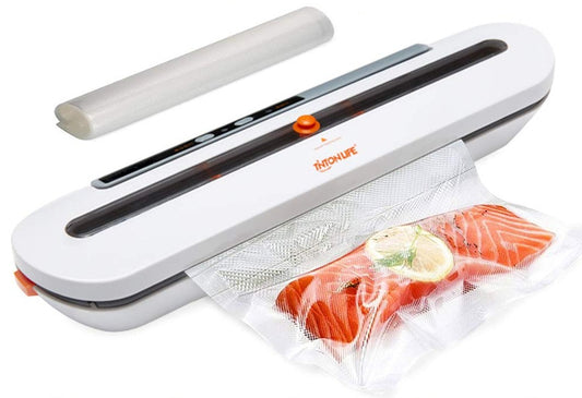 Compact vacuum food sealer for kitchen use