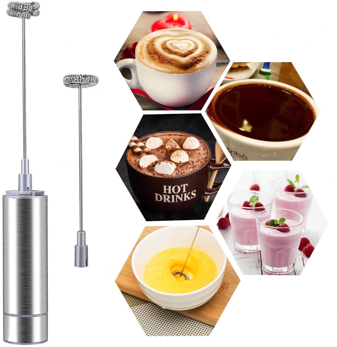 Electric frother for milk