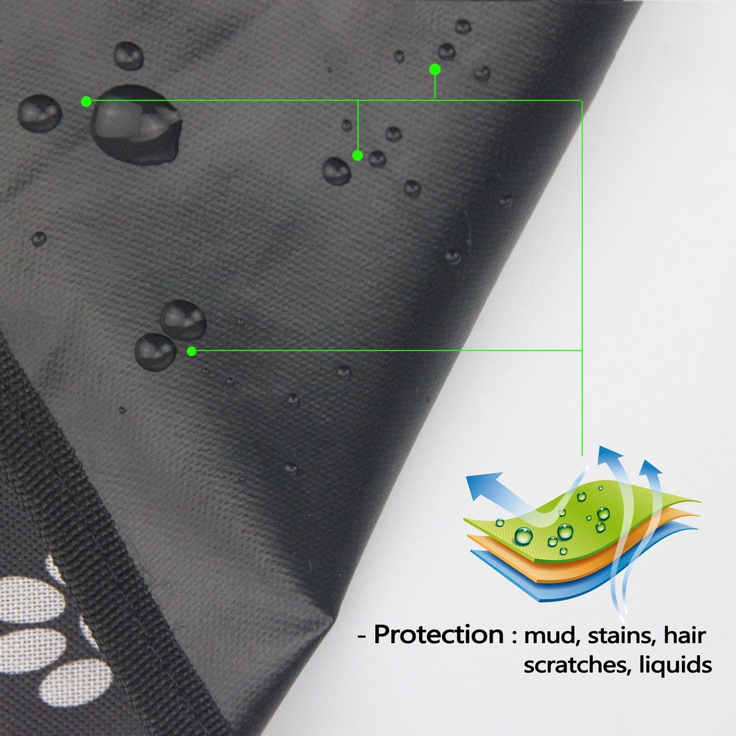 Close-up of PetSafe Pet Seat Cover in use