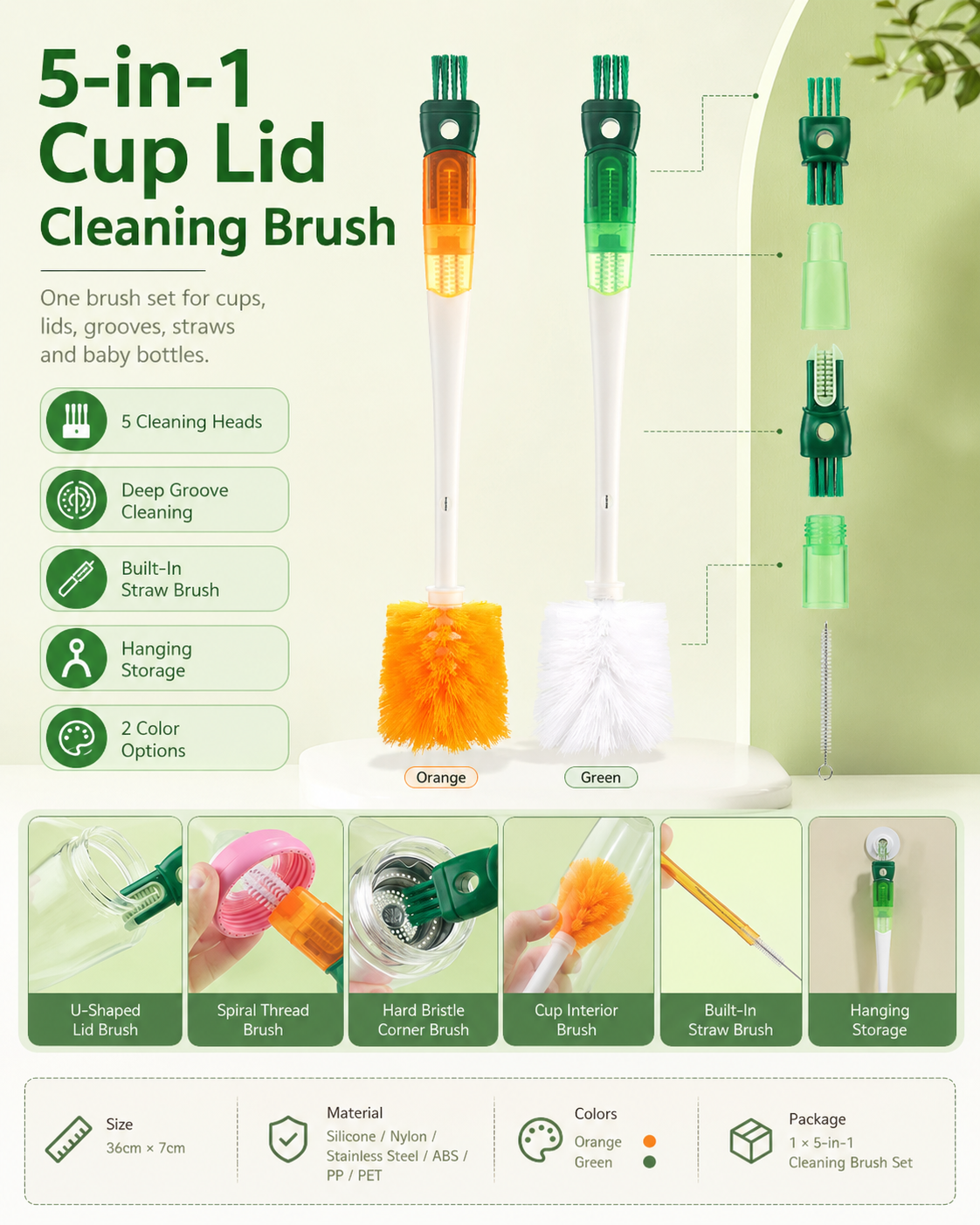 FixNext™ 5-in-1 Bottle Detailing Brush