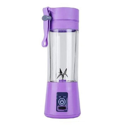 BlendGo Portable Blender with various smoothie ingredients