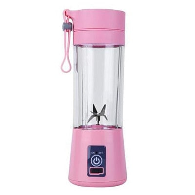 Close-up of BlendGo Portable Blender in use
