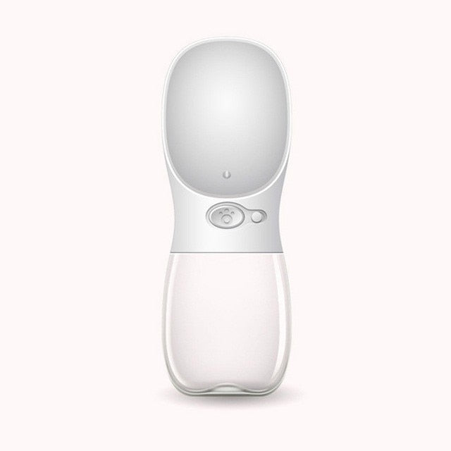 Water bottle for dogs designed for portability and convenience