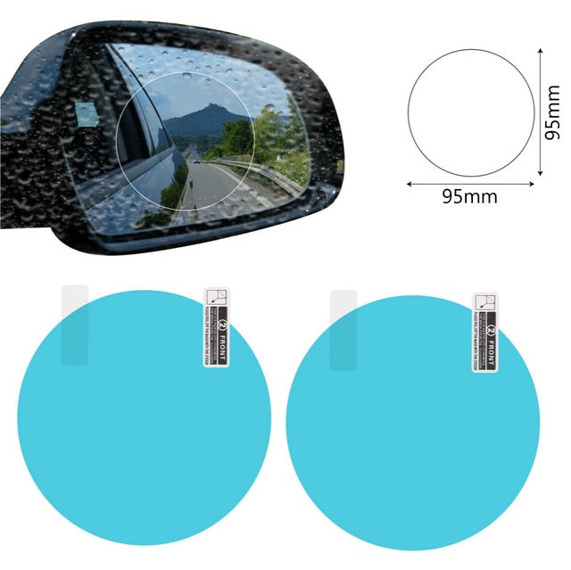 Driver's side view with ClearVue Anti Fog Car Mirror
